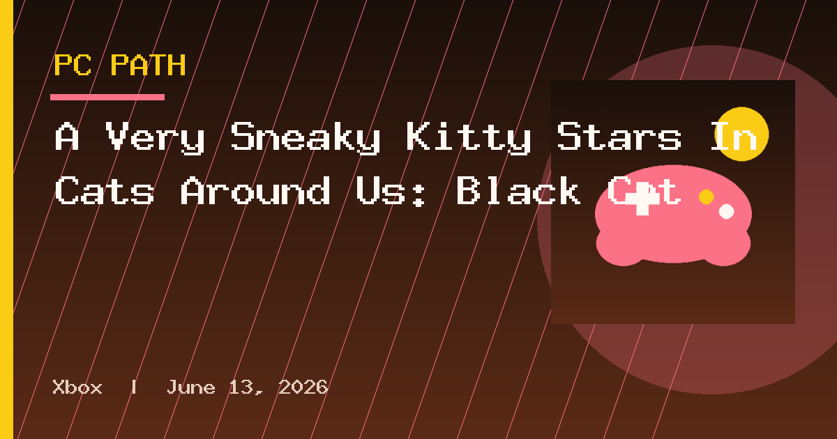 A Very Sneaky Kitty Stars In Cats Around Us: Black Cat