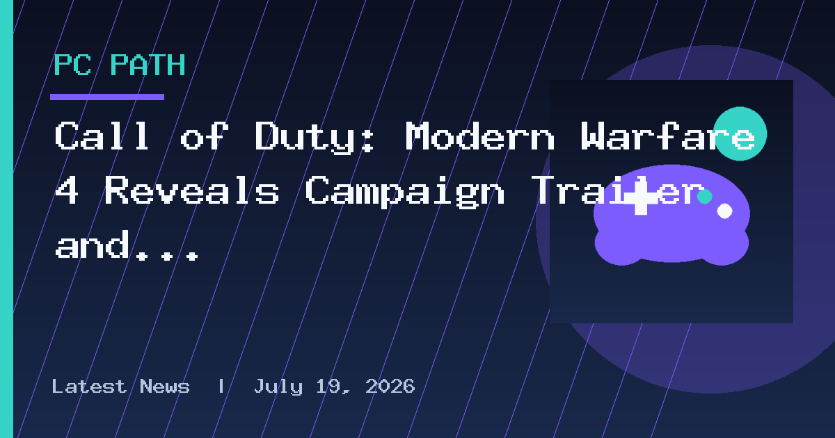 Call of Duty: Modern Warfare 4 Reveals Campaign Trailer and Mads Mikkelsen