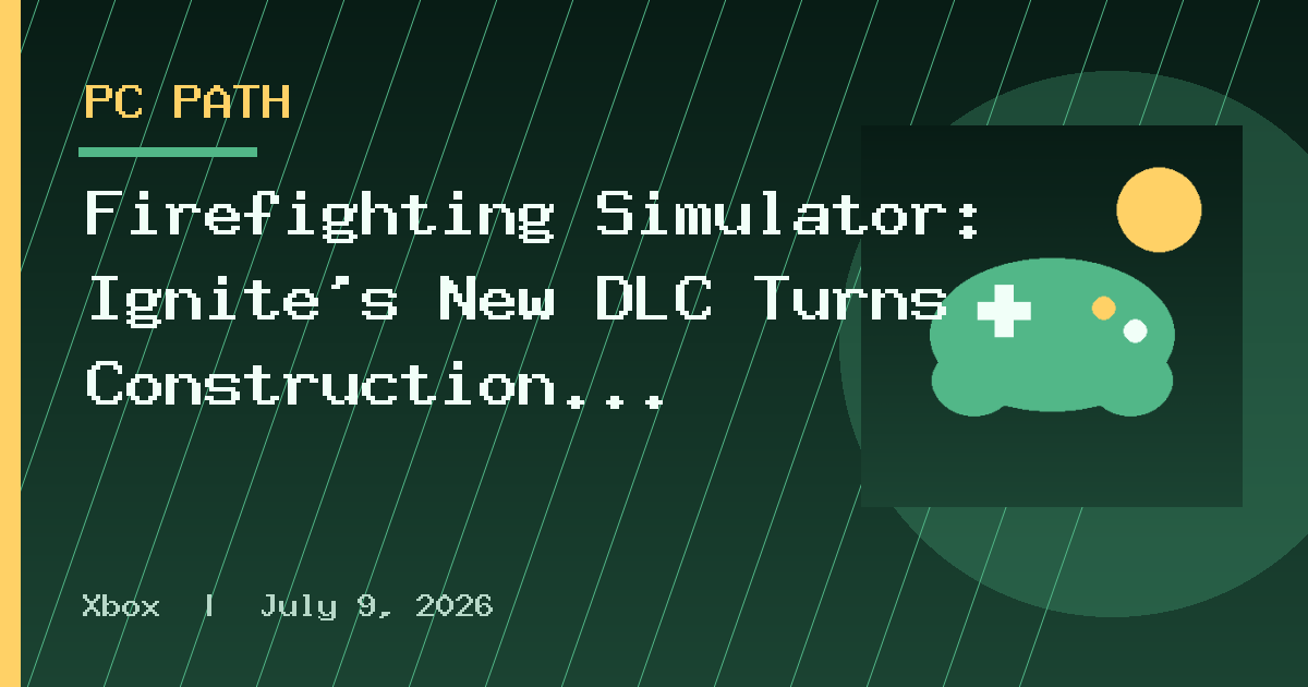 Firefighting Simulator: Ignite’s New DLC Turns Construction Sites Into Disaster