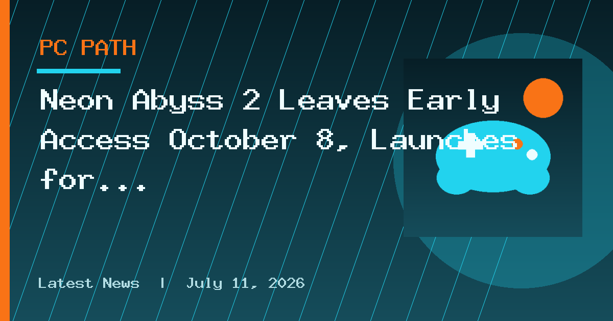 Neon Abyss 2 Leaves Early Access October 8, Launches for PS5, Xbox, Switch