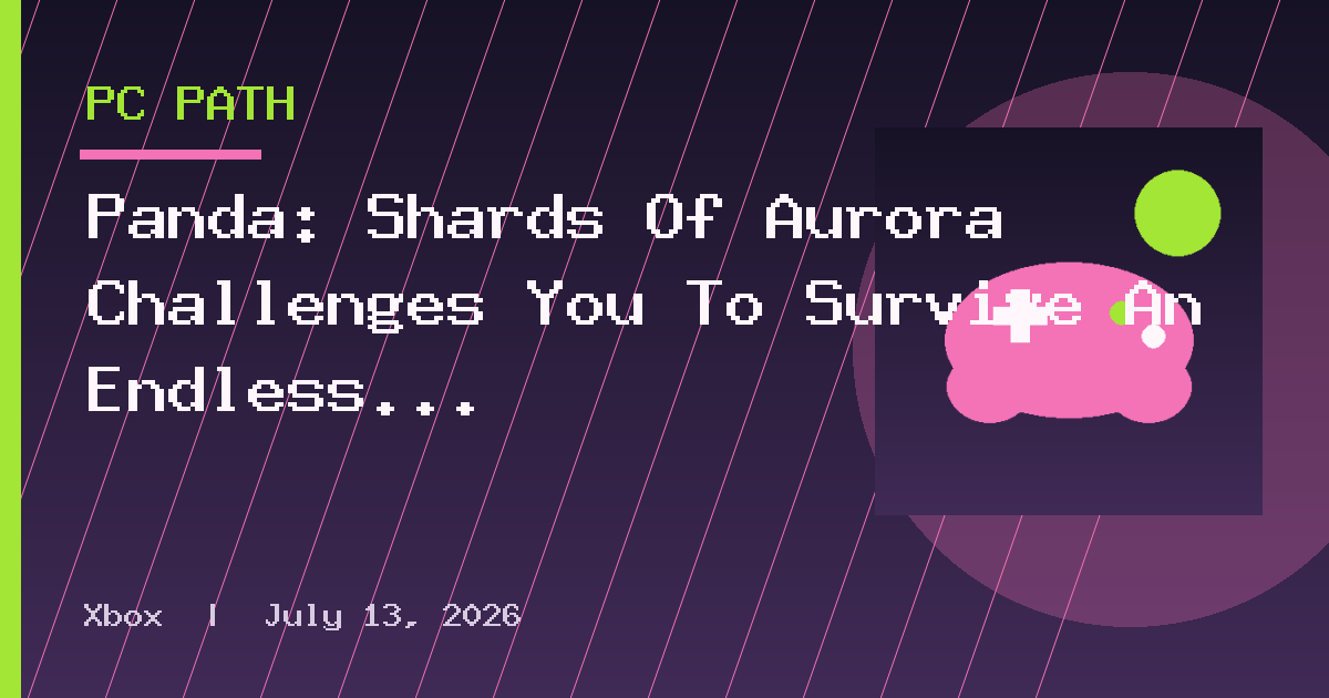 Panda: Shards Of Aurora Challenges You To Survive An Endless Winter
