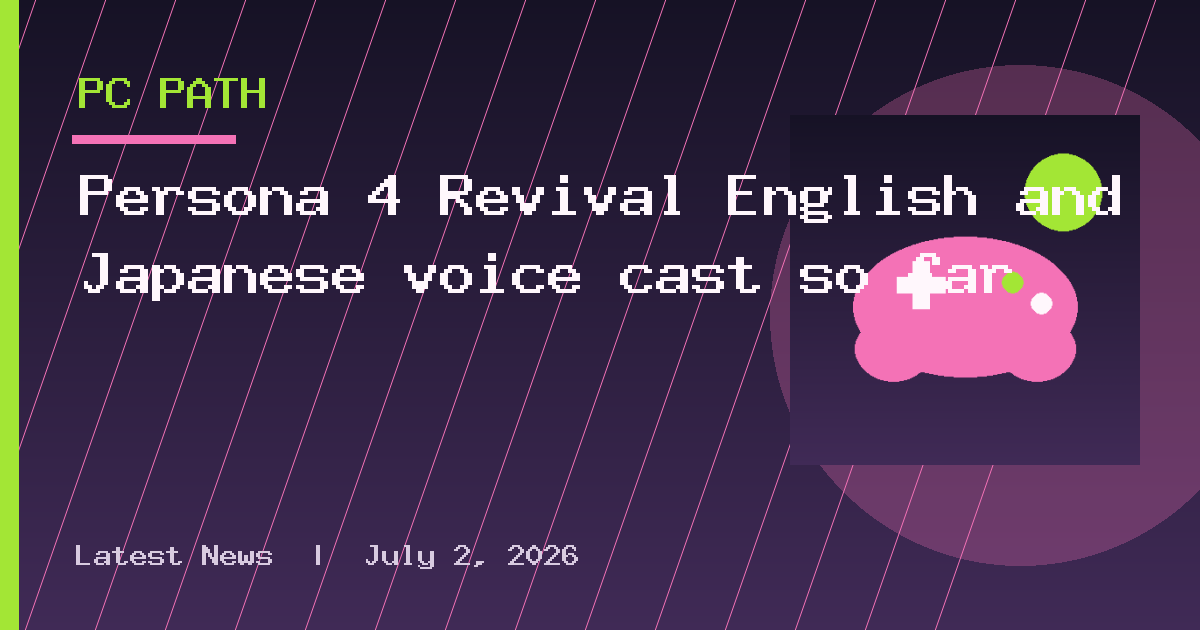 Persona 4 Revival English and Japanese voice cast so far