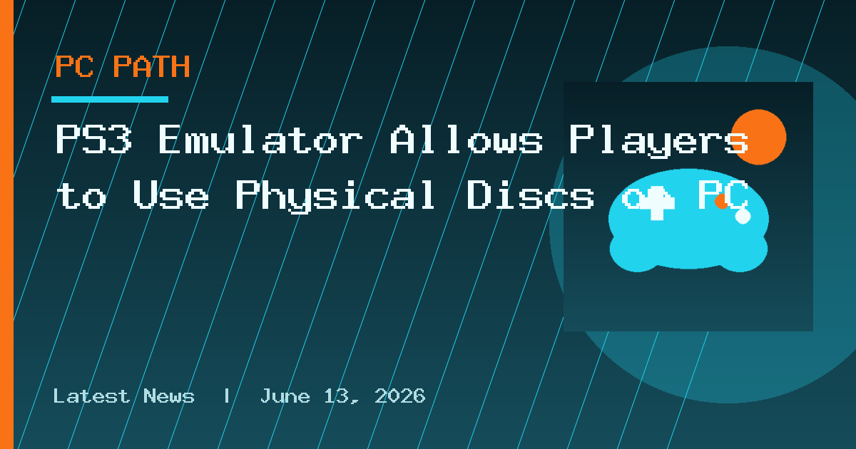 PS3 Emulator Allows Players to Use Physical Discs on PC