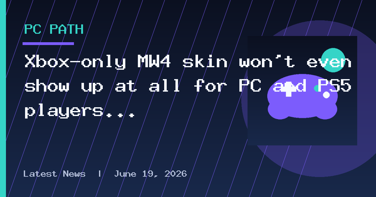 Xbox-only MW4 skin won’t even show up at all for PC and PS5 players